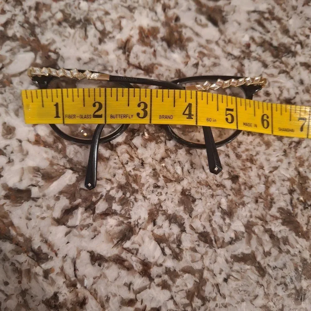 Swarovski Black and Gold Women's Eyeglasses